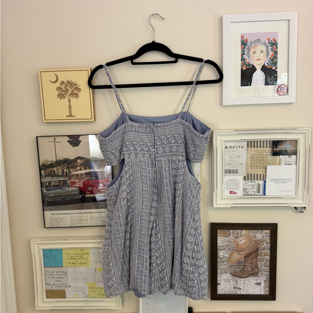 Altar'd State Blue Patterned Mini Dress - Picture 3 of 4